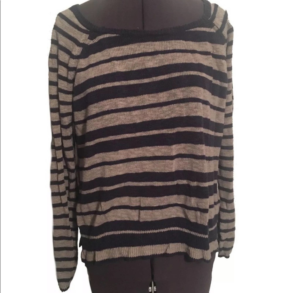 Lucky Brand Sweater Lightweight Linen Cotton Blend